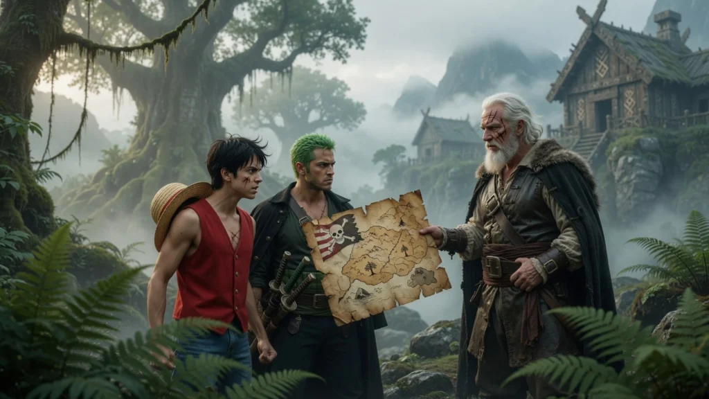 Luffy dan Zoro Hadang Gaban di Elbaph