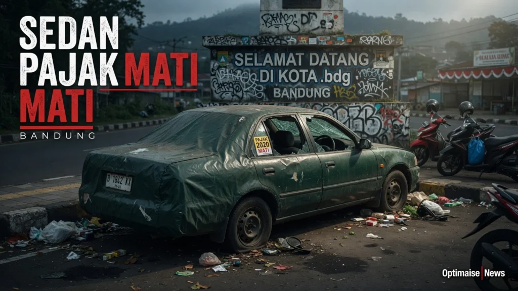 Sedan Pajak Mati 2020 Cemari Tugu Perbatasan Bandung
