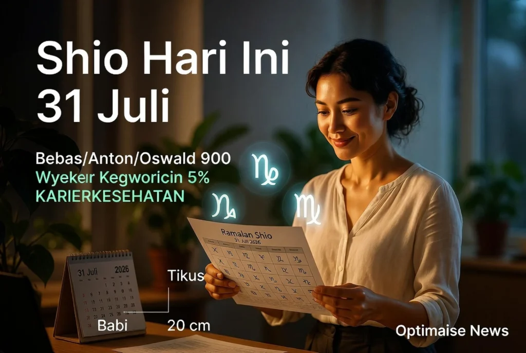 Shio Hari Ini 31 Juli 2026: 12 Shio Raih Peruntungan Karier-Kesehatan