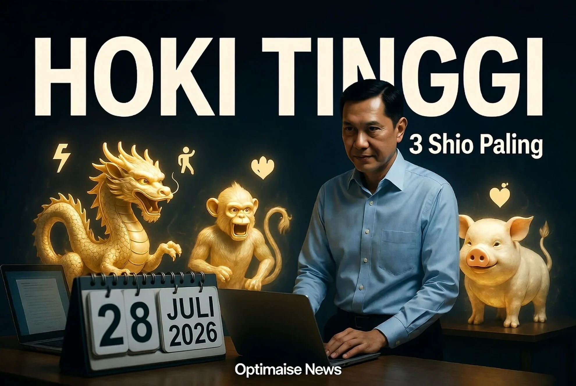 Shio Hari Ini Hoki Tinggi! 3 Shio Paling Beruntung 28 Juli 2026
