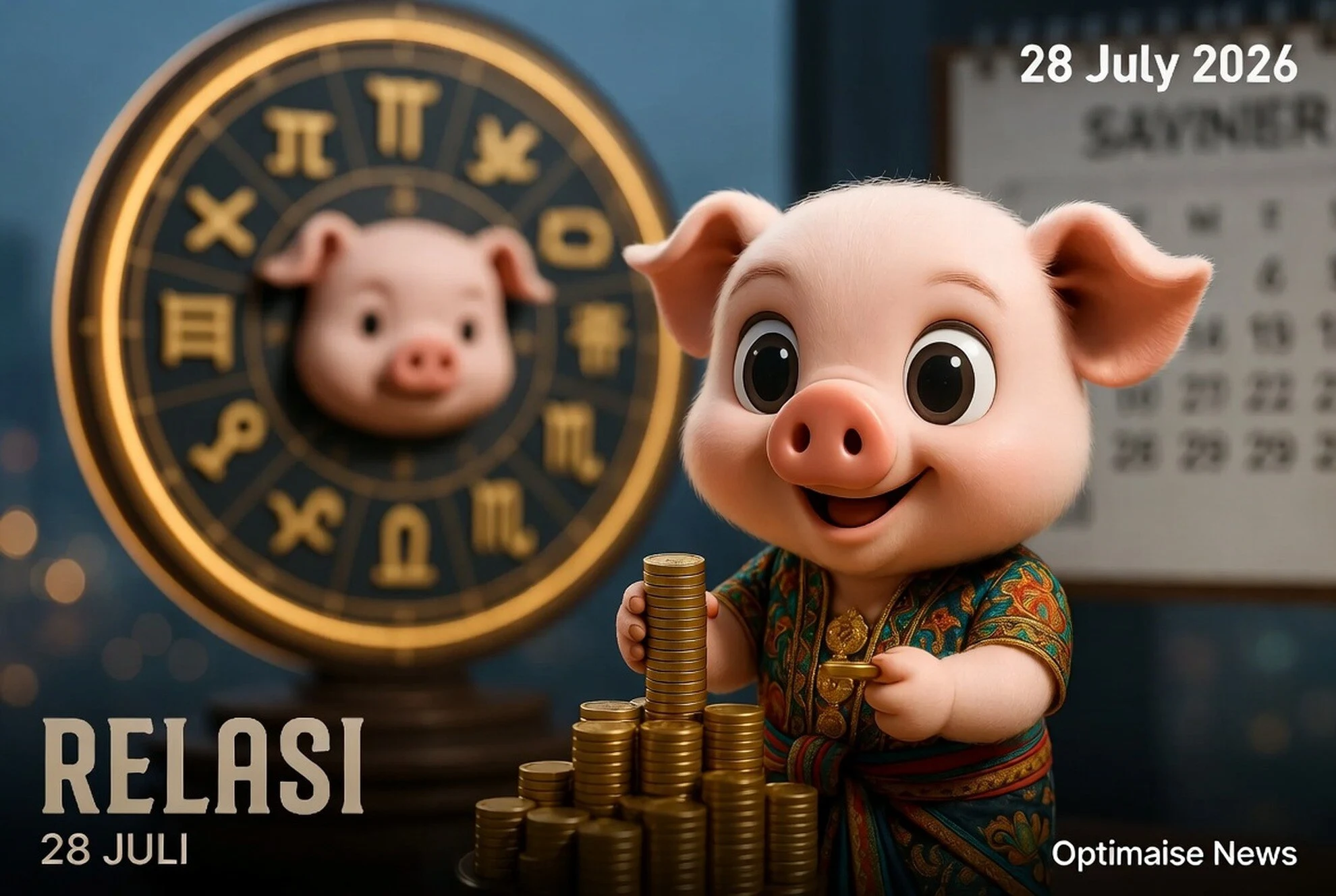 Shio hari ini 28 Juli 2026: Babi Raih Peluang Terbesar Relasi