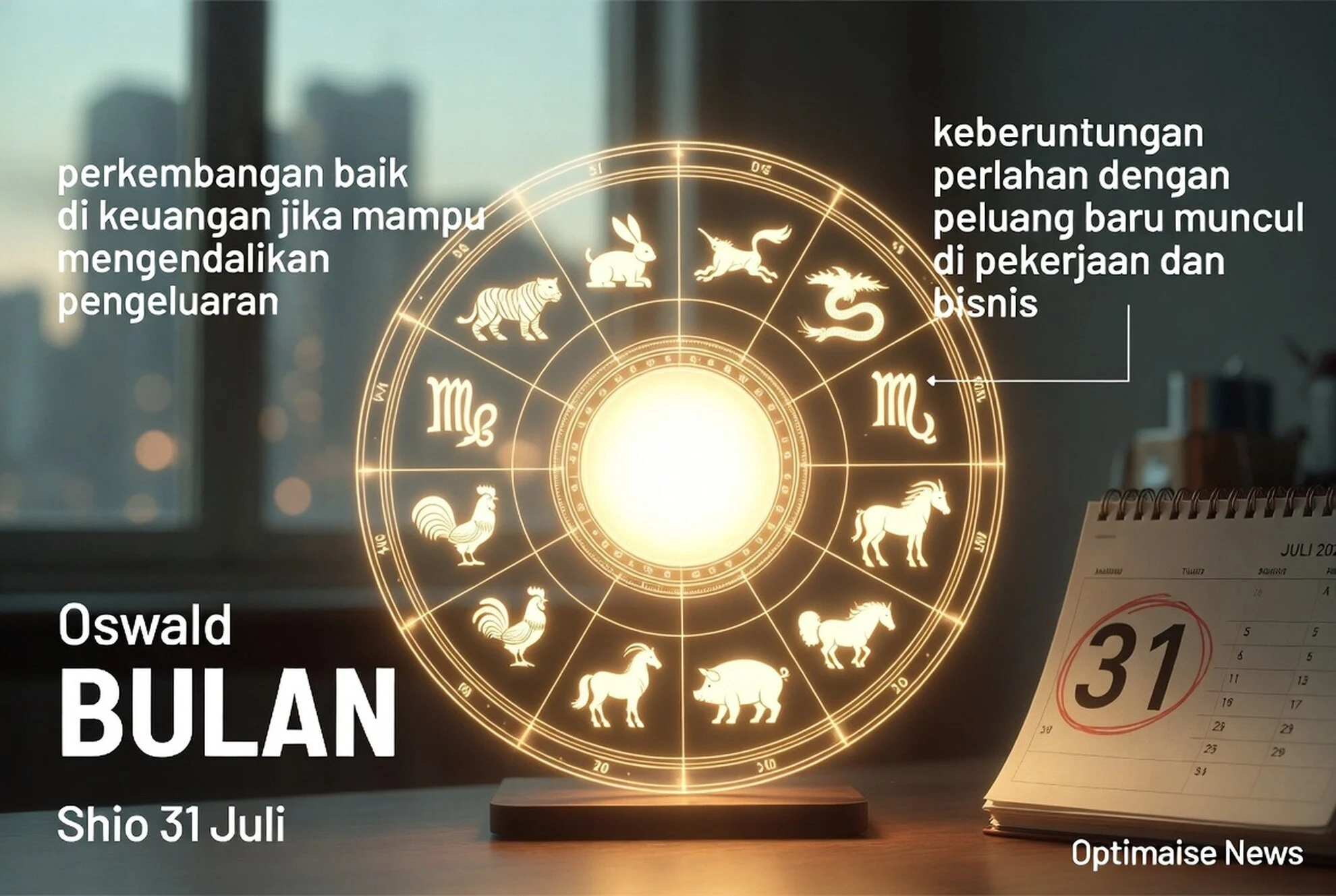 Shio hari ini 31 Juli 2026: Babi Raih Rezeki Terbesar Akhir Bulan