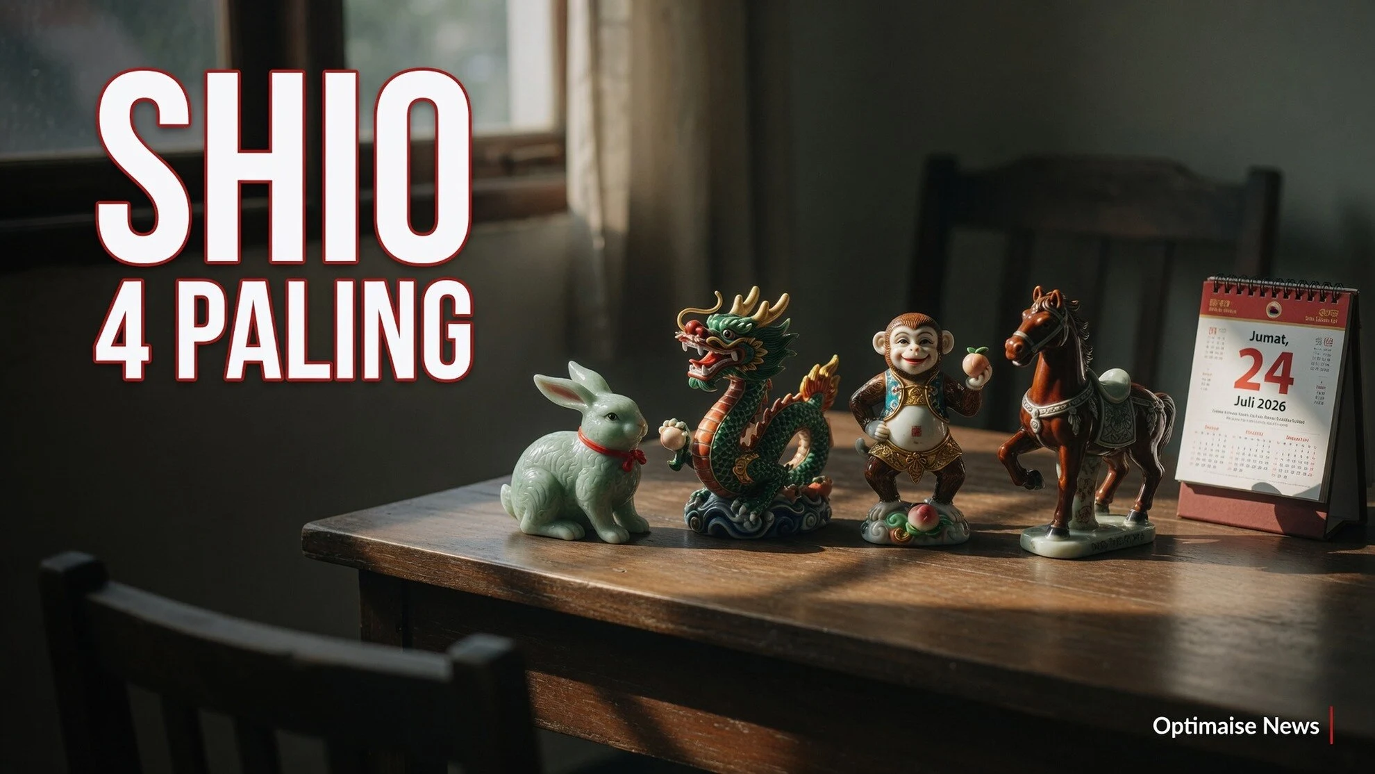 Shio hari ini 4 Paling Beruntung 24 Juli: Kelinci Naga Monyet Kuda