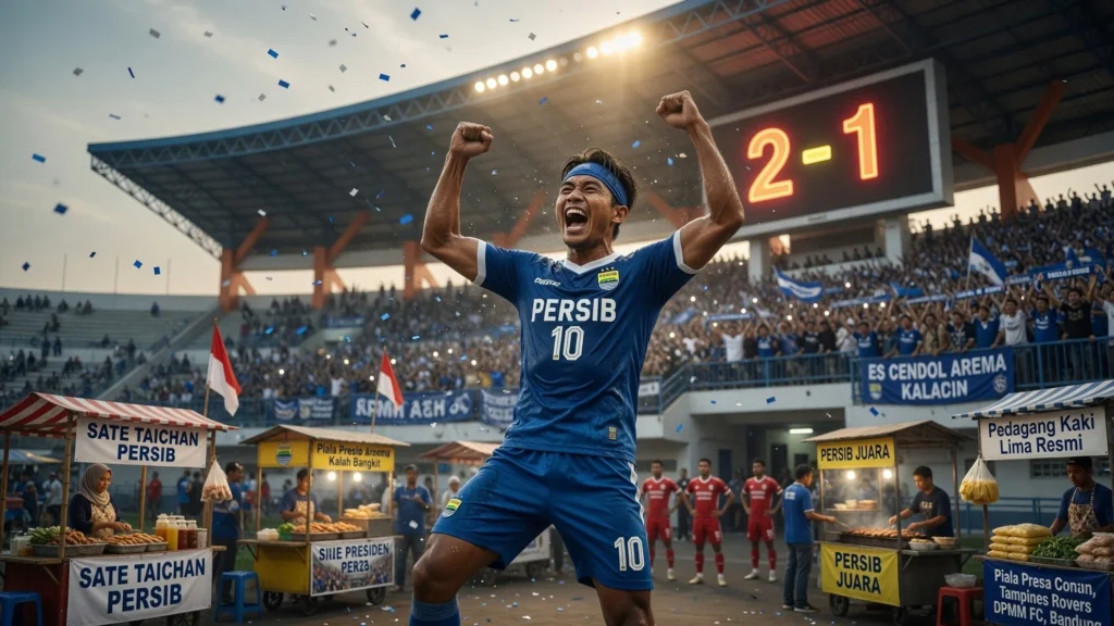 110 Pedagang di Kawasan Stadion dan Rantai Usaha di Sekitar Venue