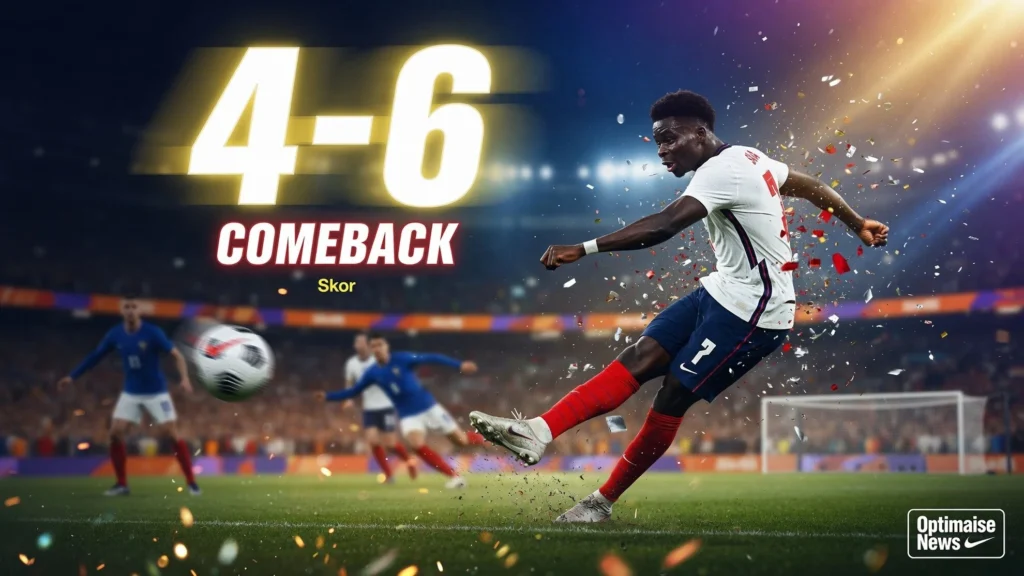 Skor Prancis vs Inggris 4-6: Inggris Raih Peringkat 3