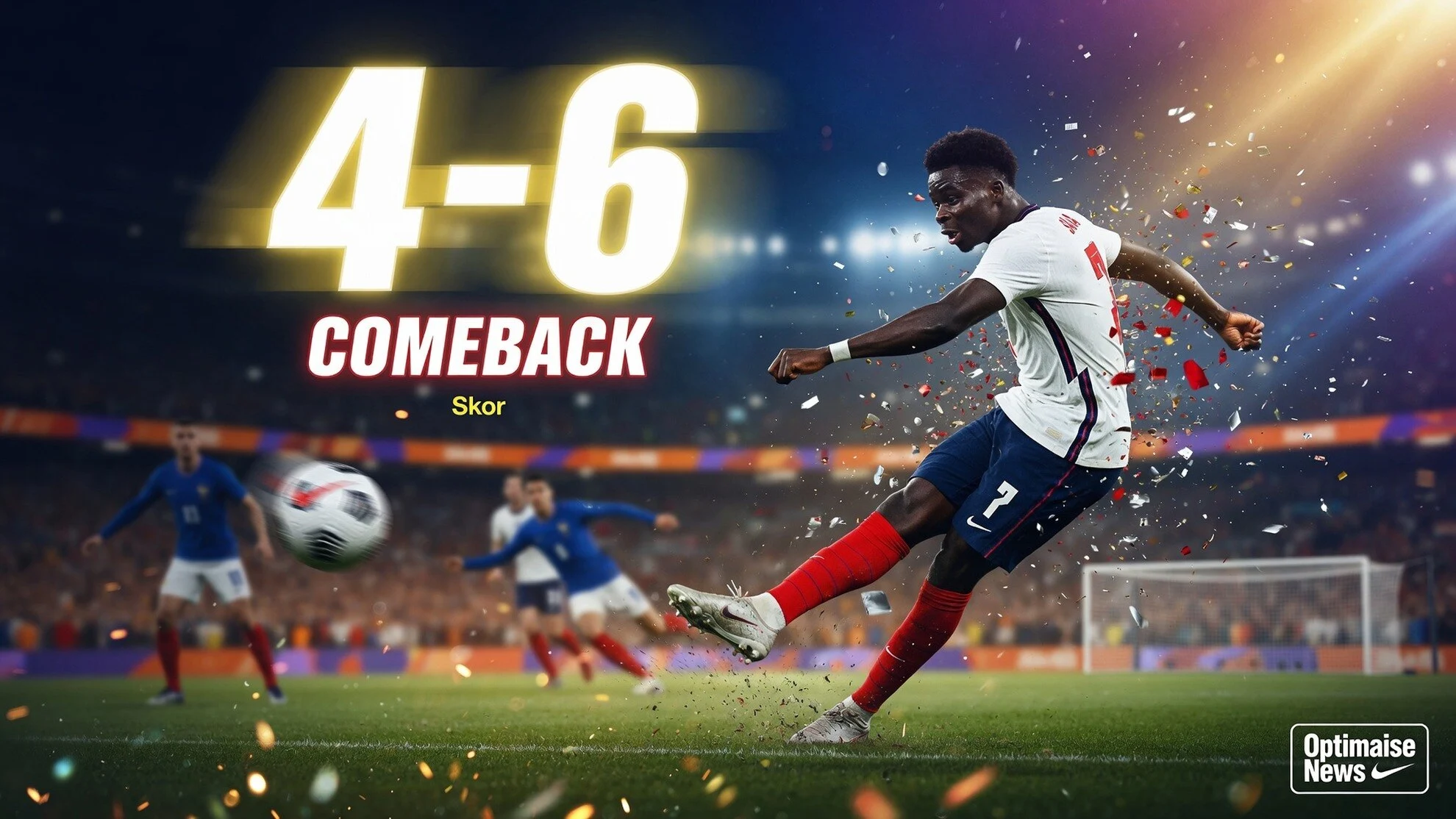 Skor Prancis vs Inggris 4-6: Inggris Raih Peringkat 3