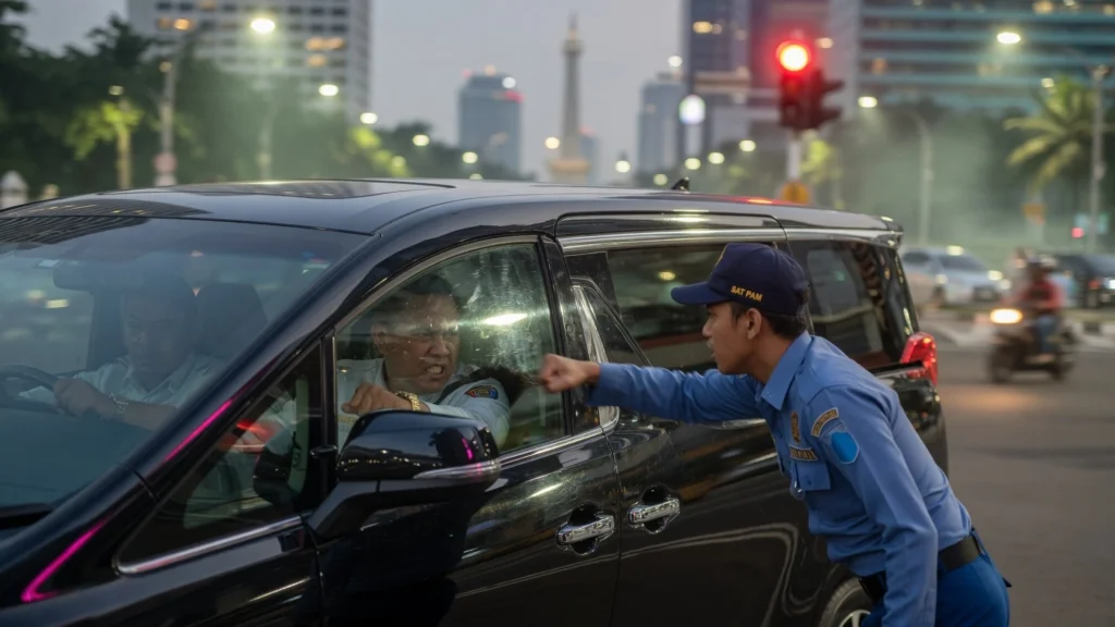 Teguran Satpam yang Memicu Cekcok Mulut
