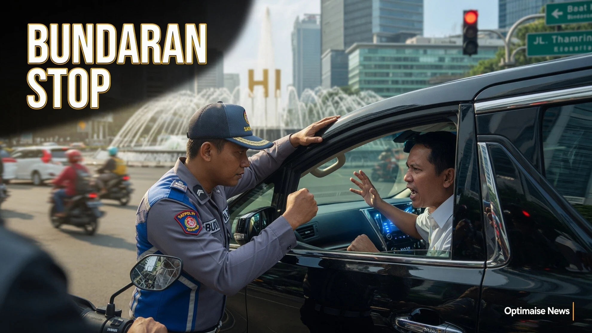 Sopir Alphard Ditilang Elektronik Usai Ribut Satpam di Bundaran HI