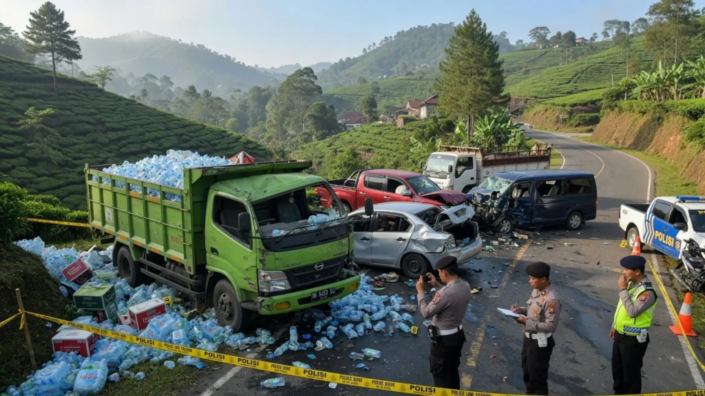 4 Orang Tewas dalam Kecelakaan Maut Sibolangit, Sopir Hadapi Ancaman Berat