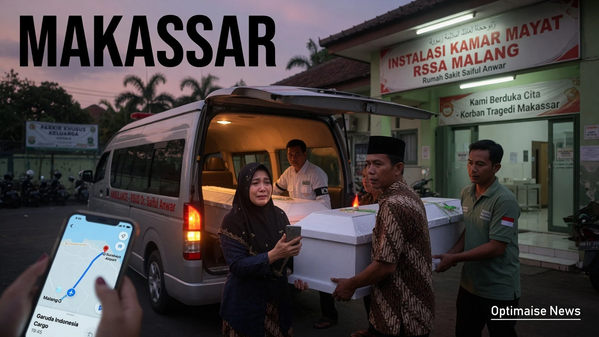 Sopir Hiace Langganan 3 Tahun Bantu 3 Jenazah ke Makassar