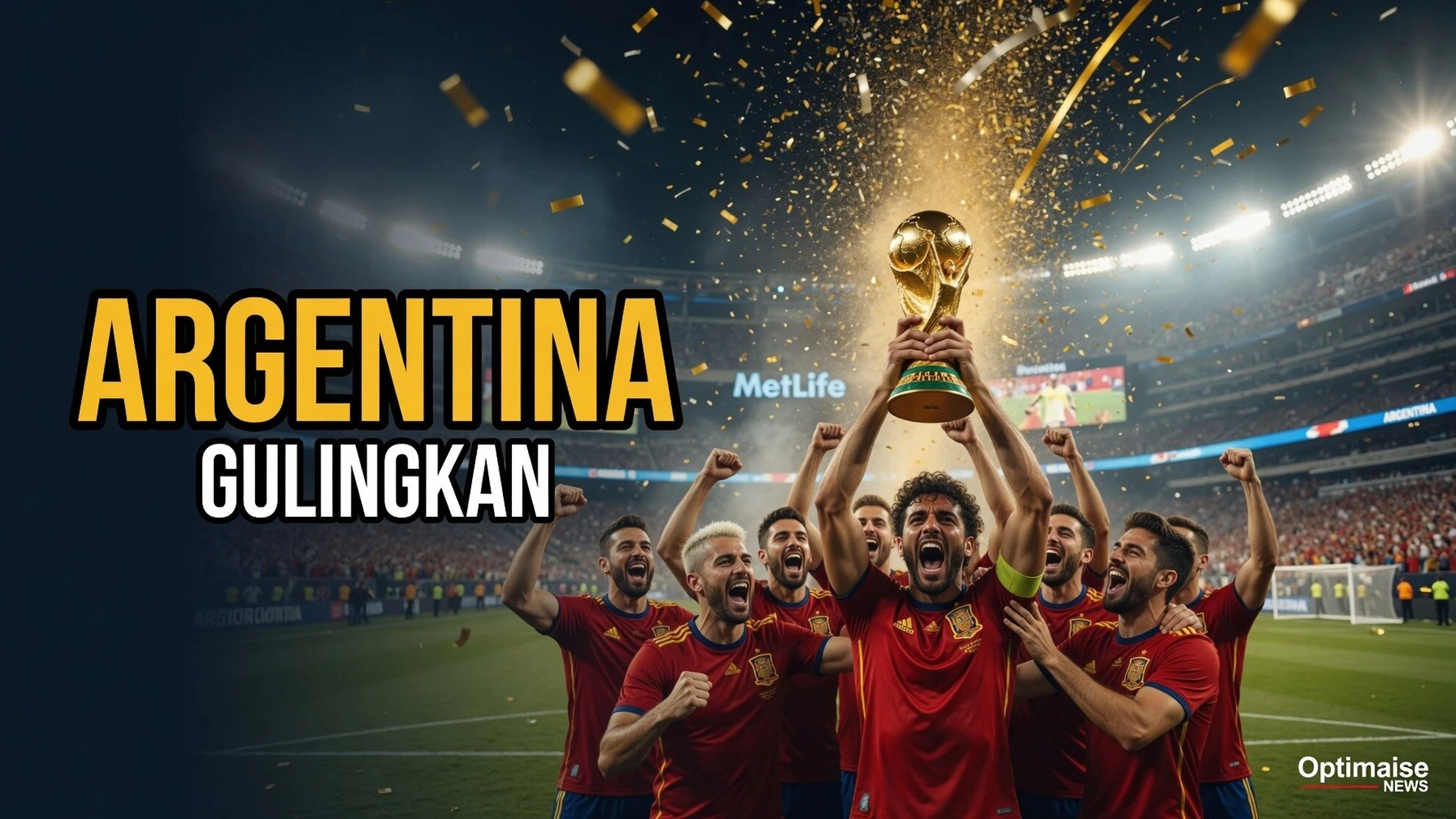 Spanyol Gulingkan Argentina dari Puncak Peringkat Dunia FIFA