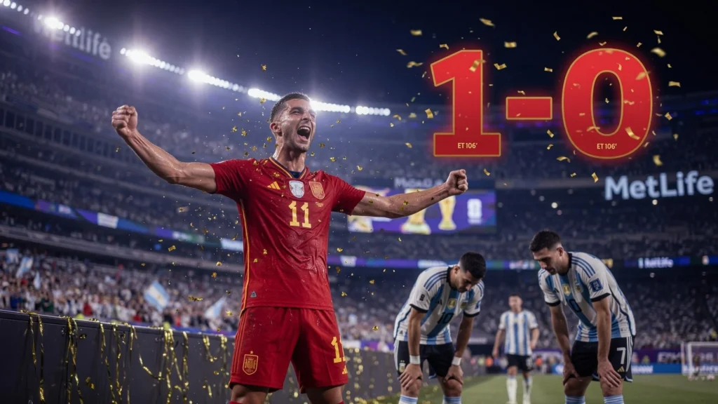 Angka Keras: Spanyol 20 Tembakan vs Argentina 3