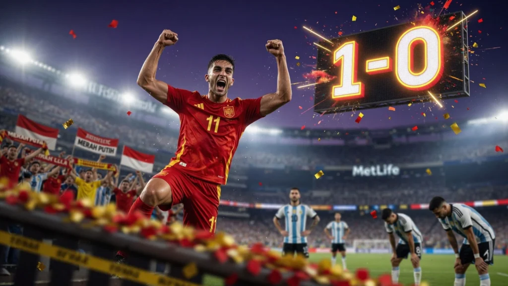 Statistik Laga: Spanyol 20 Tembakan vs Argentina Hampir Nol