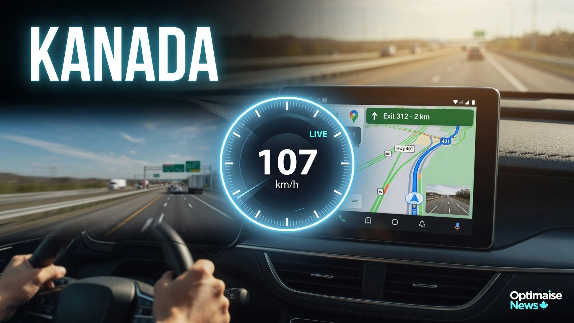 Speedometer Google Maps Hadir di Android Auto Beta Kanada