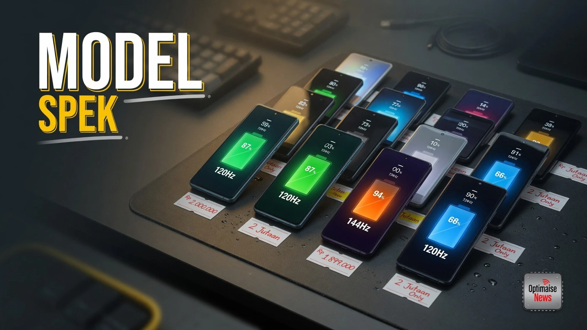 Spesifikasi HP 2 Jutaan 2025 Sajikan AMOLED di 15 Model