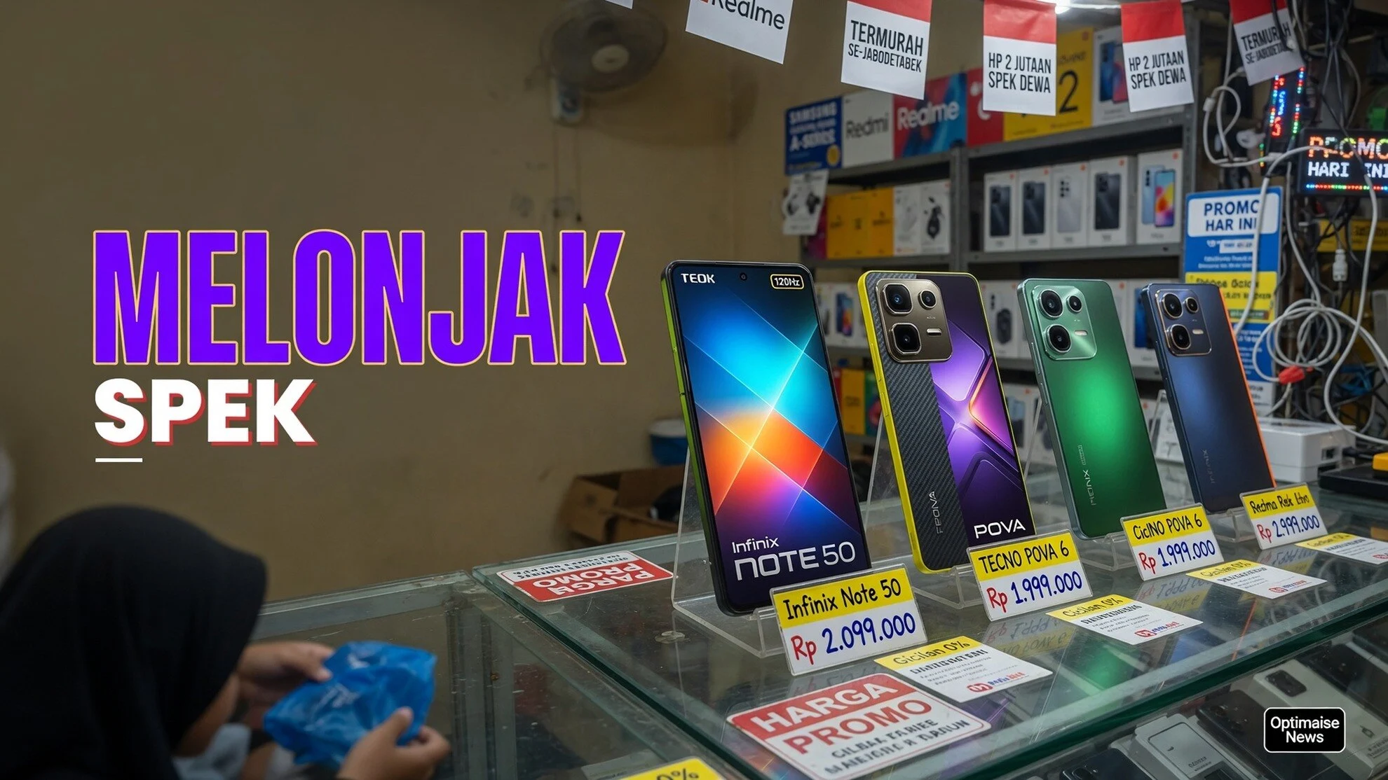 Spesifikasi HP 2 Jutaan Melonjak