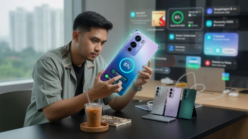 Reno 15: Baterai 6500-7000 mAh untuk Mobilitas Seharian