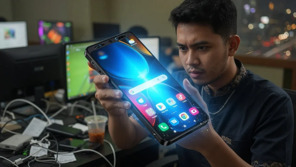 Layar AMOLED 120Hz-144Hz dan Kecerahan Ekstrem