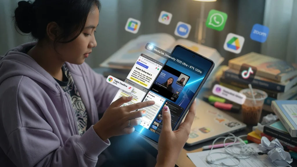 Layar AMOLED 120Hz dan Chipset Dimensity 7025 Ultra