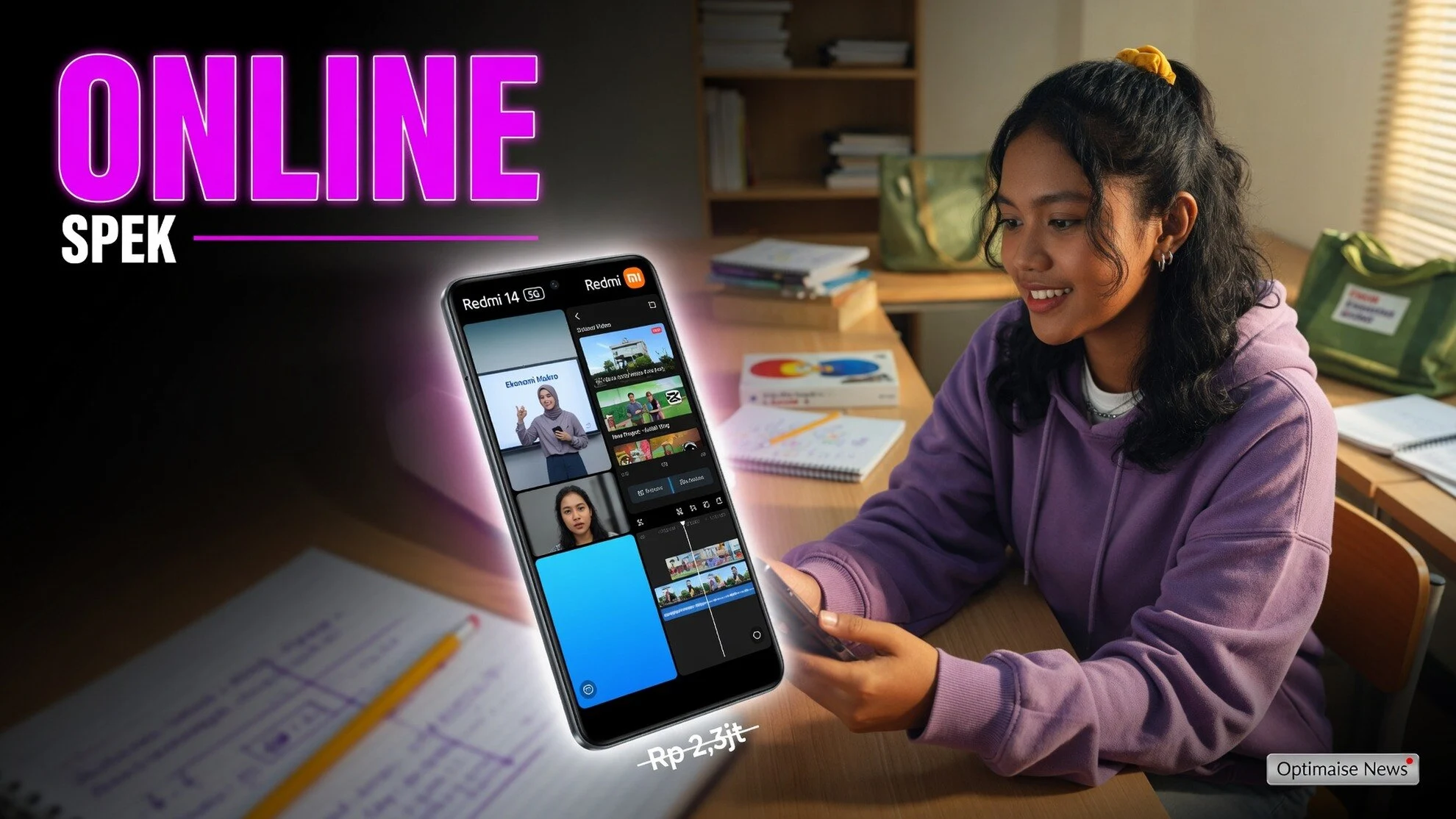 Spesifikasi HP Redmi Note 14 5G Lancar Multitasking Kuliah Online