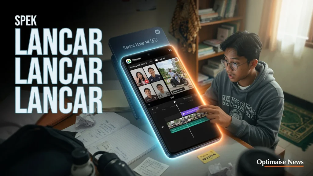 Spesifikasi HP Redmi Note 14 5G: Multitasking Zoom CapCut Lancar