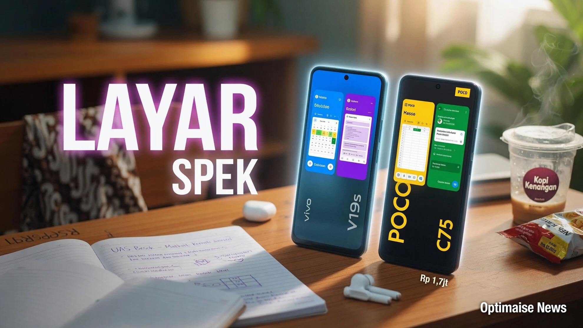 Spesifikasi HP Rp1-2 Juta: Layar 120 Hz & 8 GB RAM
