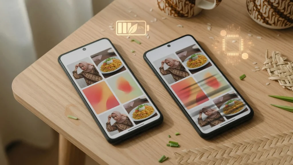 Prioritas panel layar dan pengalaman visual