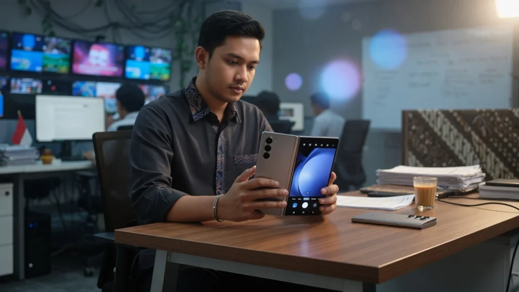 Layar Lipat, Kamera, dan Baterai Tanpa Bodi Bulky