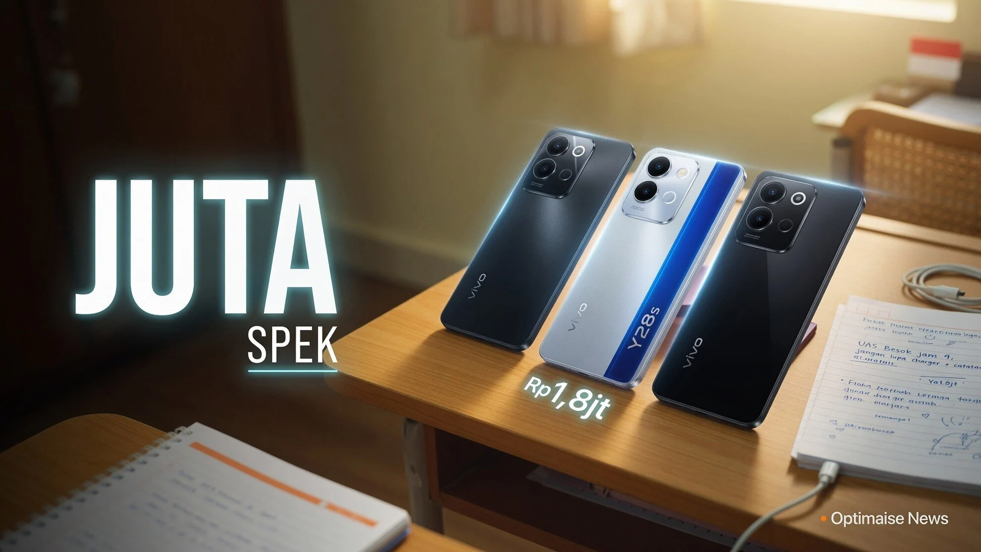 Spesifikasi HP Vivo Y28 Baterai 6000 mAh Cocok Pelajar Rp2,3 Juta