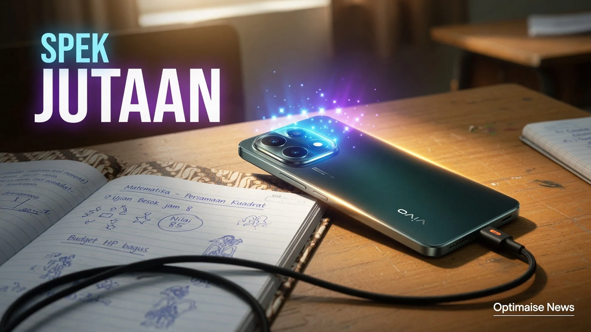 Spesifikasi HP Vivo Y28 cs: Baterai 6000 mAh Pelajar Rp2 Jutaan