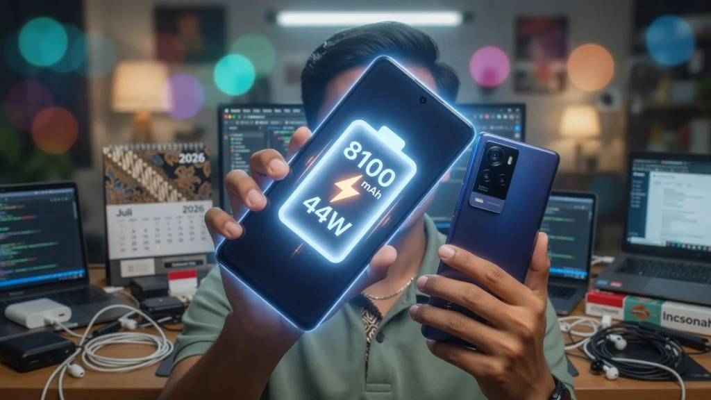 Layar AMOLED 1,5K plus kamera depan-belakang