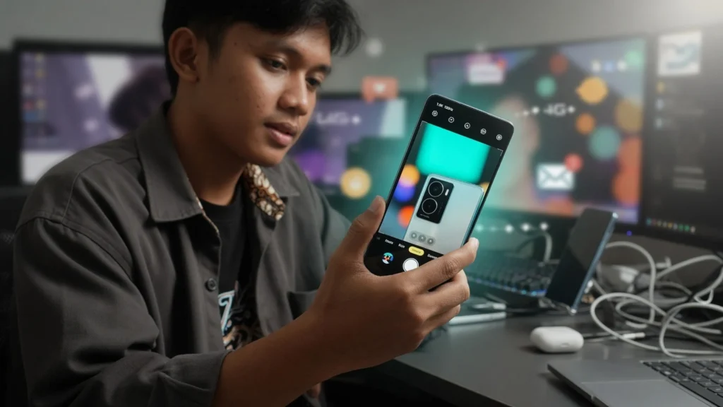 Layar AMOLED 1,5K 120 Hz plus Kamera Depan-Belakang