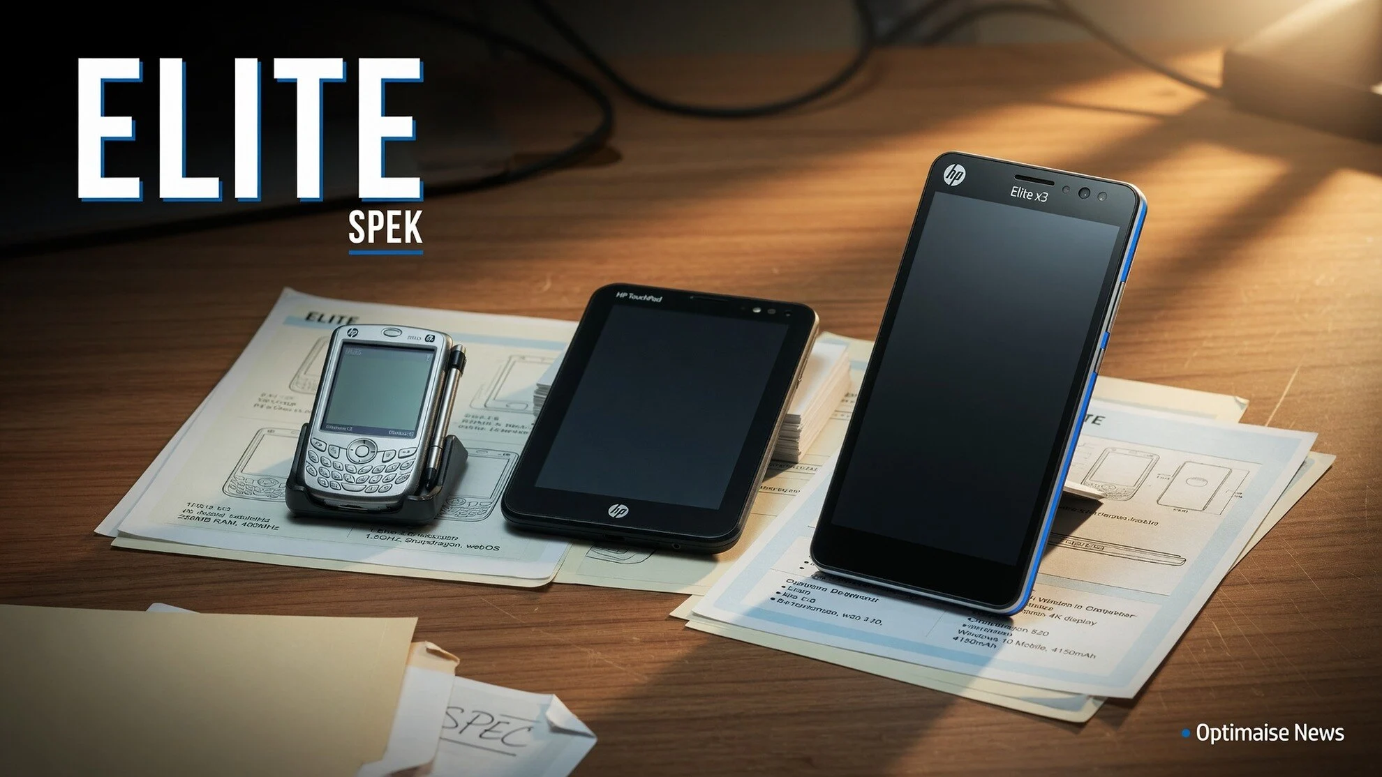 Spesifikasi HP dari iPAQ ke Elite x3: RAM 64 MB ke 4 GB