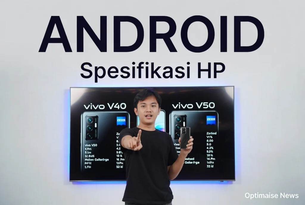 Spesifikasi HP vivo V50 Ungguli V40 dengan Kamera ZEISS dan Android 15