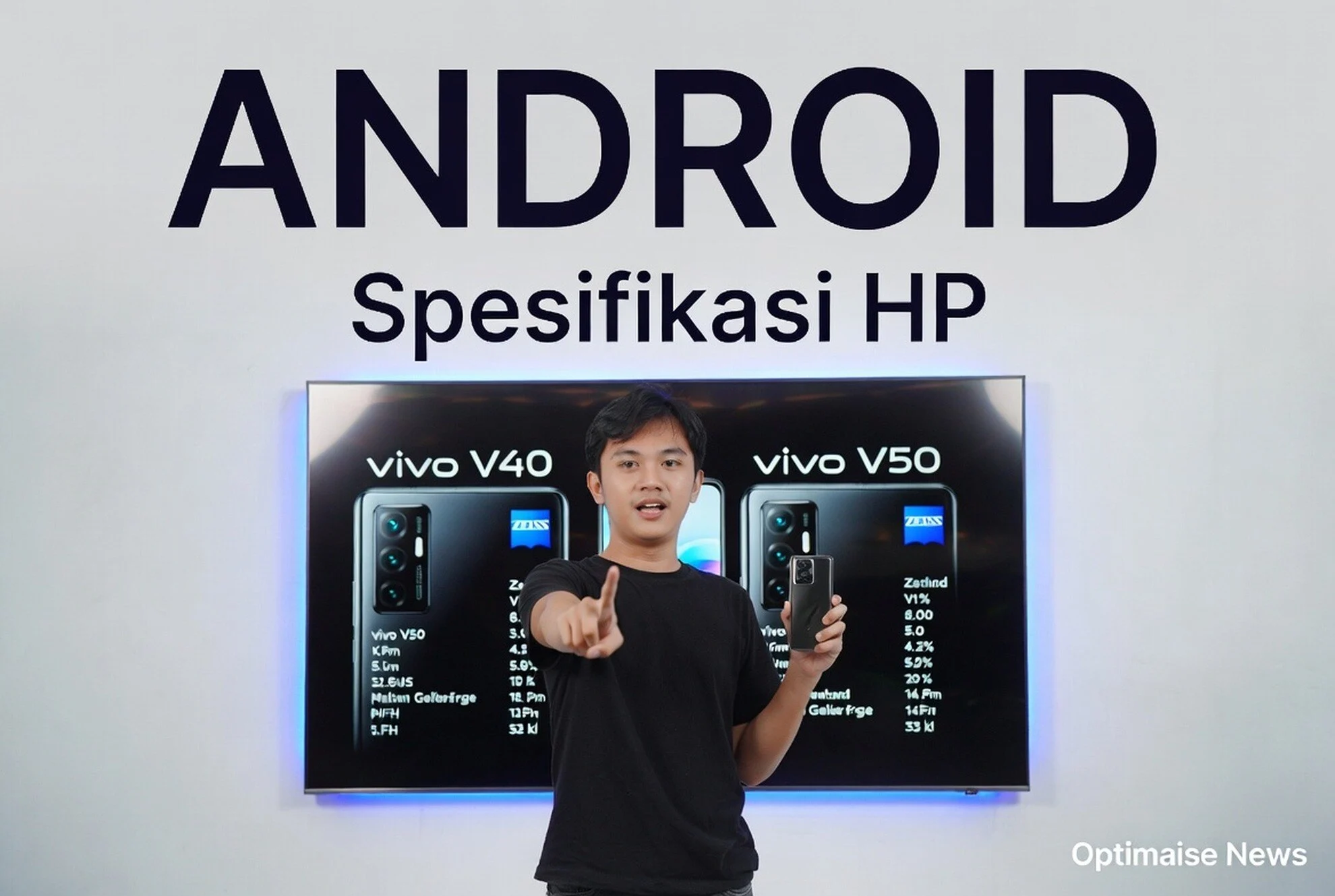 Spesifikasi HP vivo V50 Ungguli V40 dengan Kamera ZEISS dan Android 15