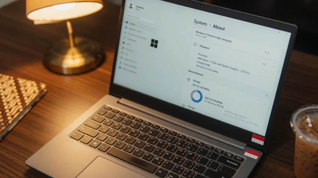 Cara melihat spesifikasi laptop di perangkat yang sudah ada