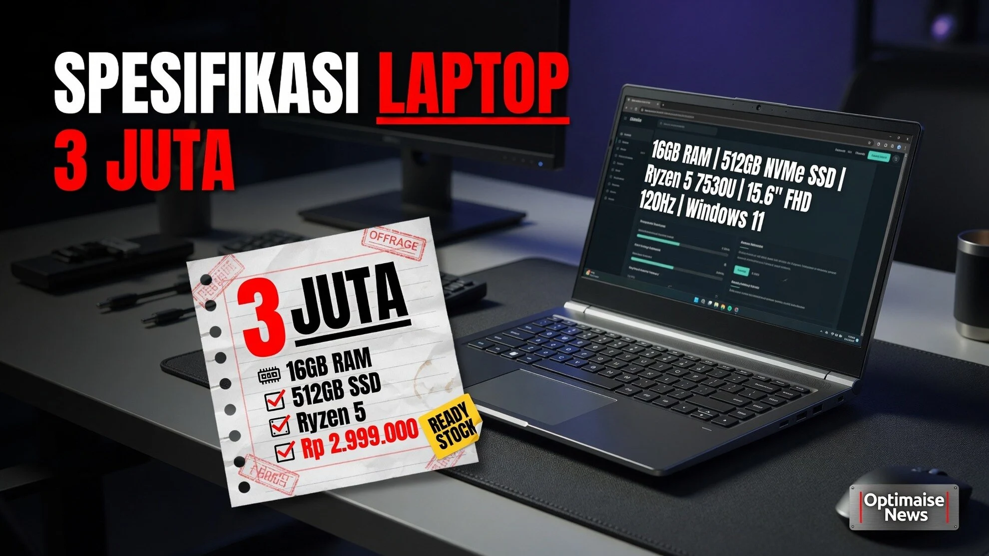 Spesifikasi Laptop Kelas 3 Juta: RAM, SSD, dan Prosesor
