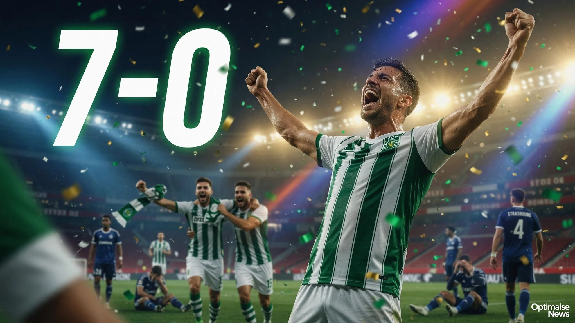 Sporting CP vs Strasbourg 7-0: Debut Oliveira Berdarah