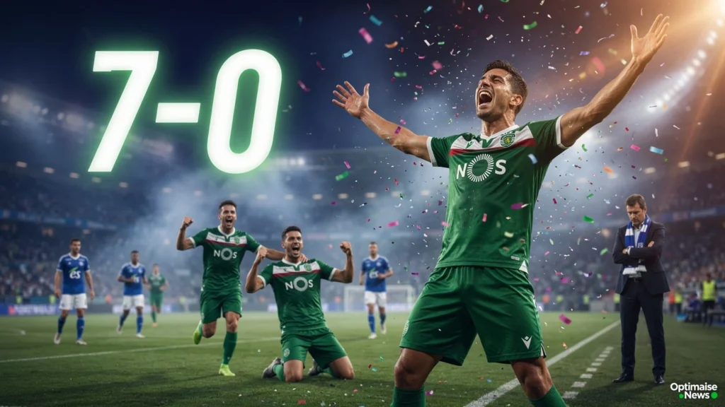 Sporting CP vs Strasbourg Berujung 7-0 di Debut Oliveira