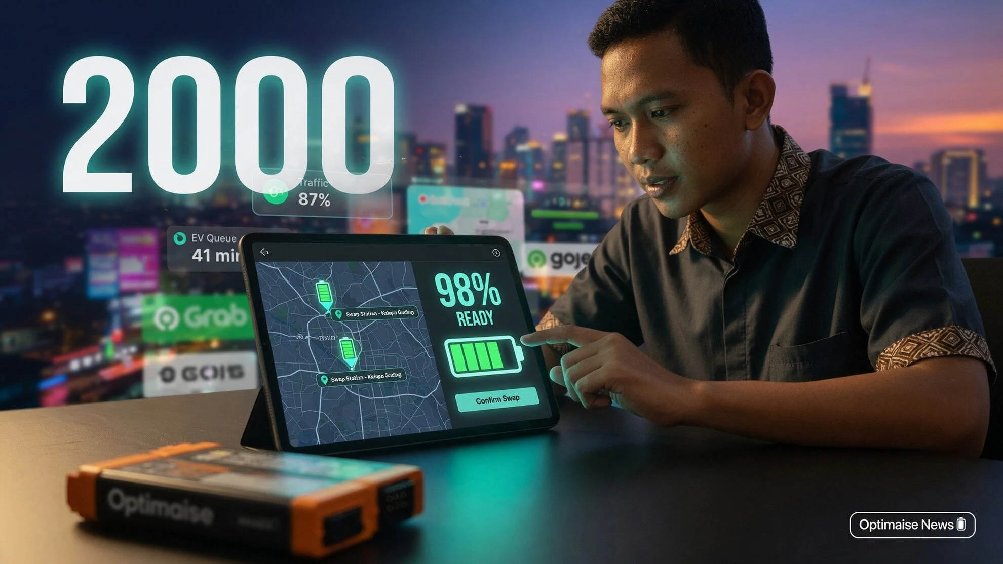 Stasiun Swap Baterai Kantongi 2.000