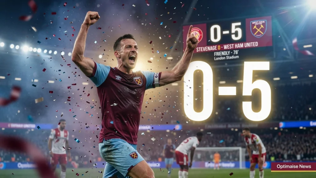 Stevenage vs West Ham 0-5: West Ham United Pesta Gol Pramusim