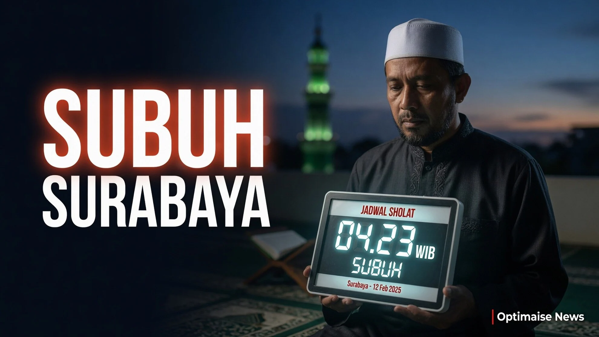 Subuh jam berapa di Surabaya? 04.23 WIB, 18 Juli