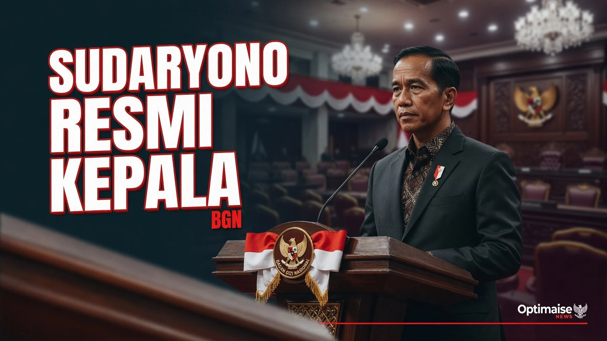 Sudaryono Resmi Kepala BGN, Rangkap Pupuk Disorot MK