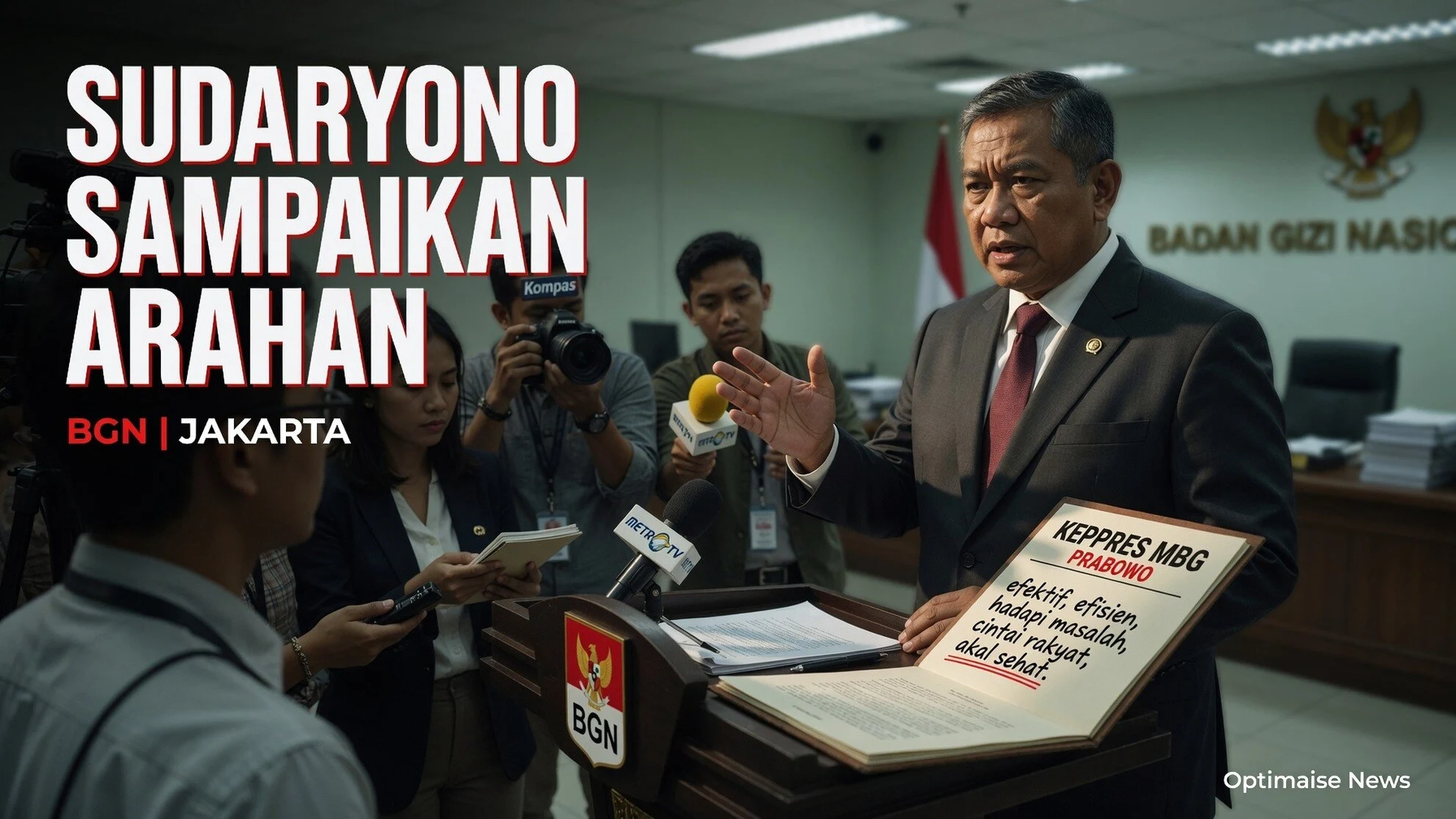 Sudaryono Sampaikan Arahan Prabowo: Hadapi Masalah MBG