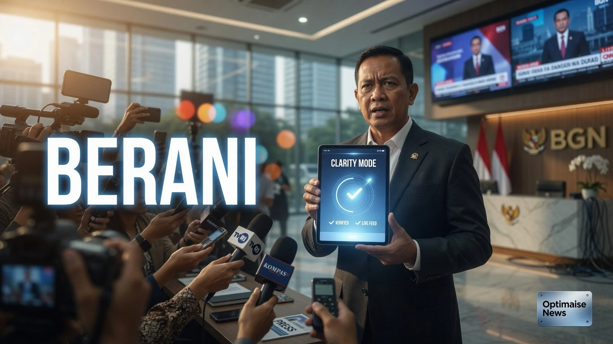 Sudaryono Sampaikan Pesan Pertama: BGN Harus Berani