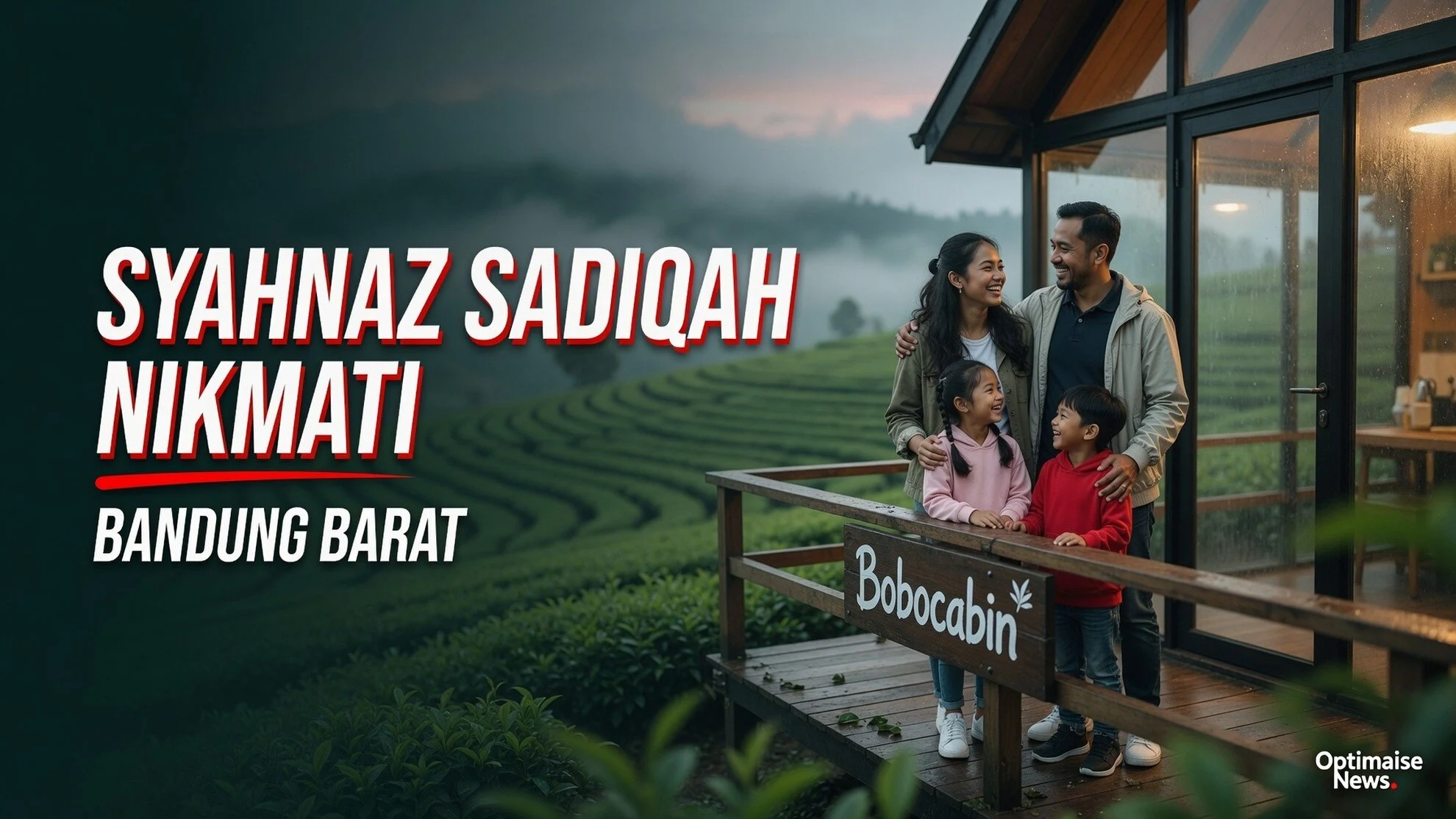 Syahnaz Sadiqah Nikmati Quality Time di Bobocabin Sukawana