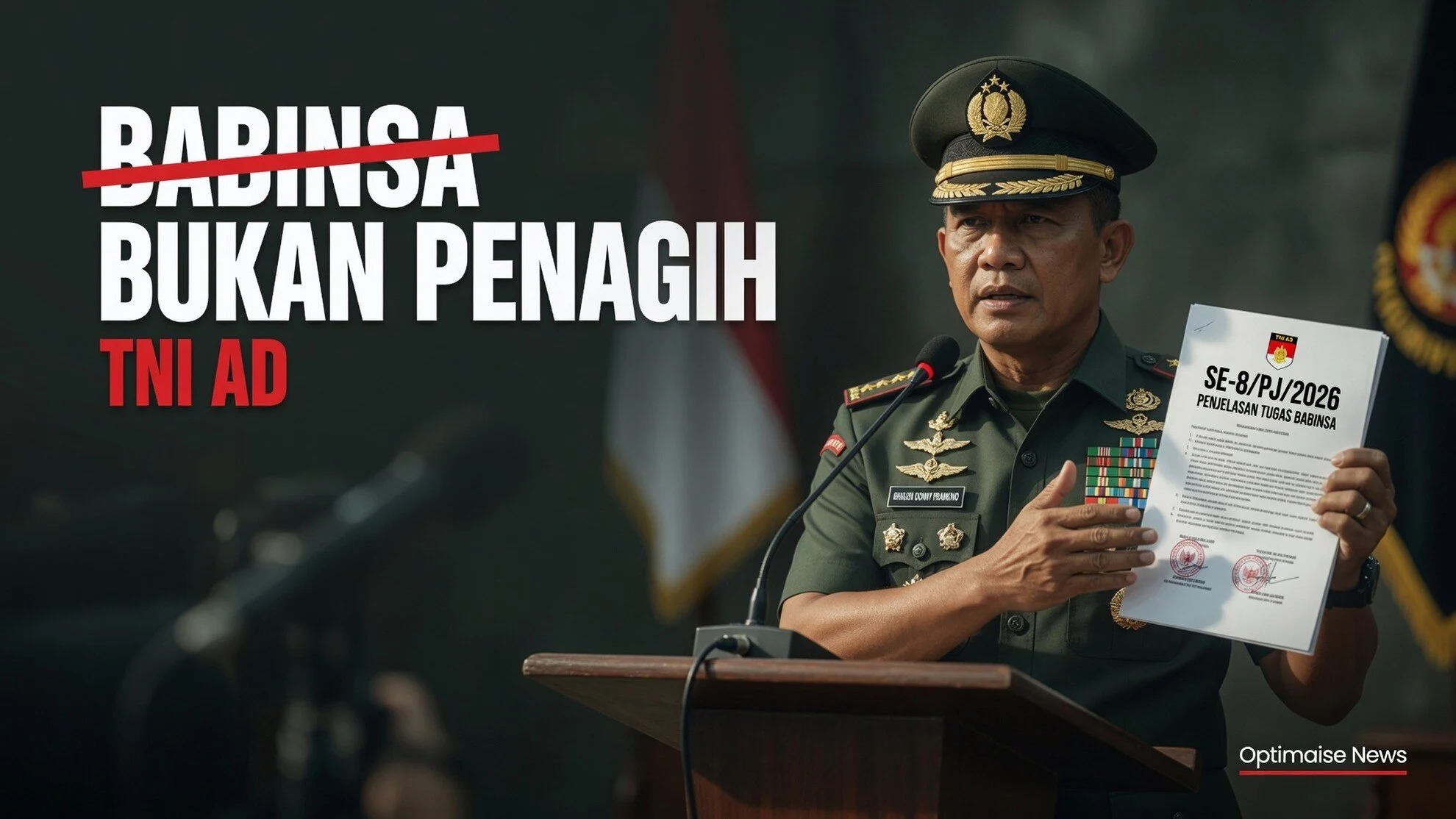 TNI AD: Babinsa Bukan Penagih Pajak di SE-8/2026