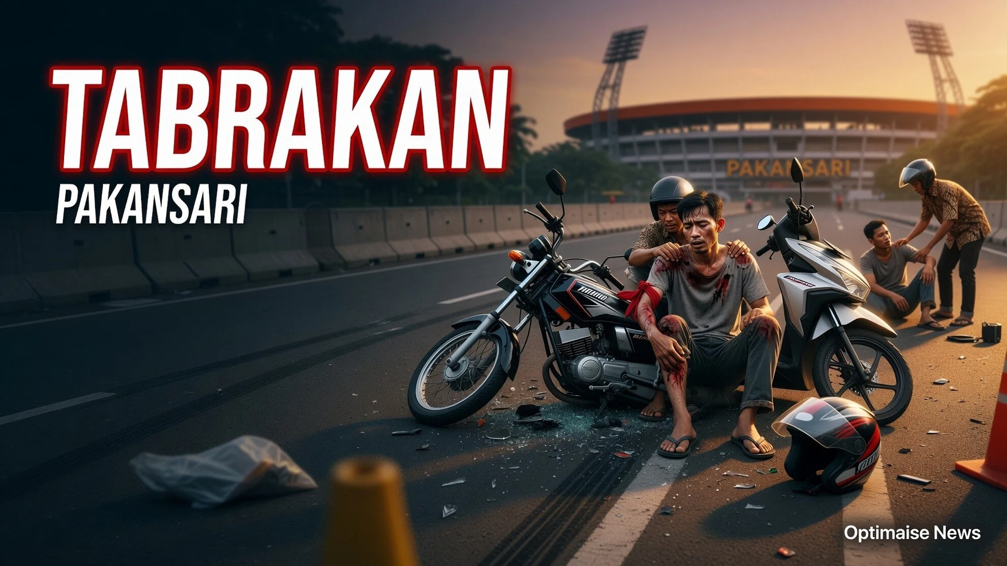Tabrakan di Pakansari Cedera 3 Saat Perayaan 5000 Pemotor