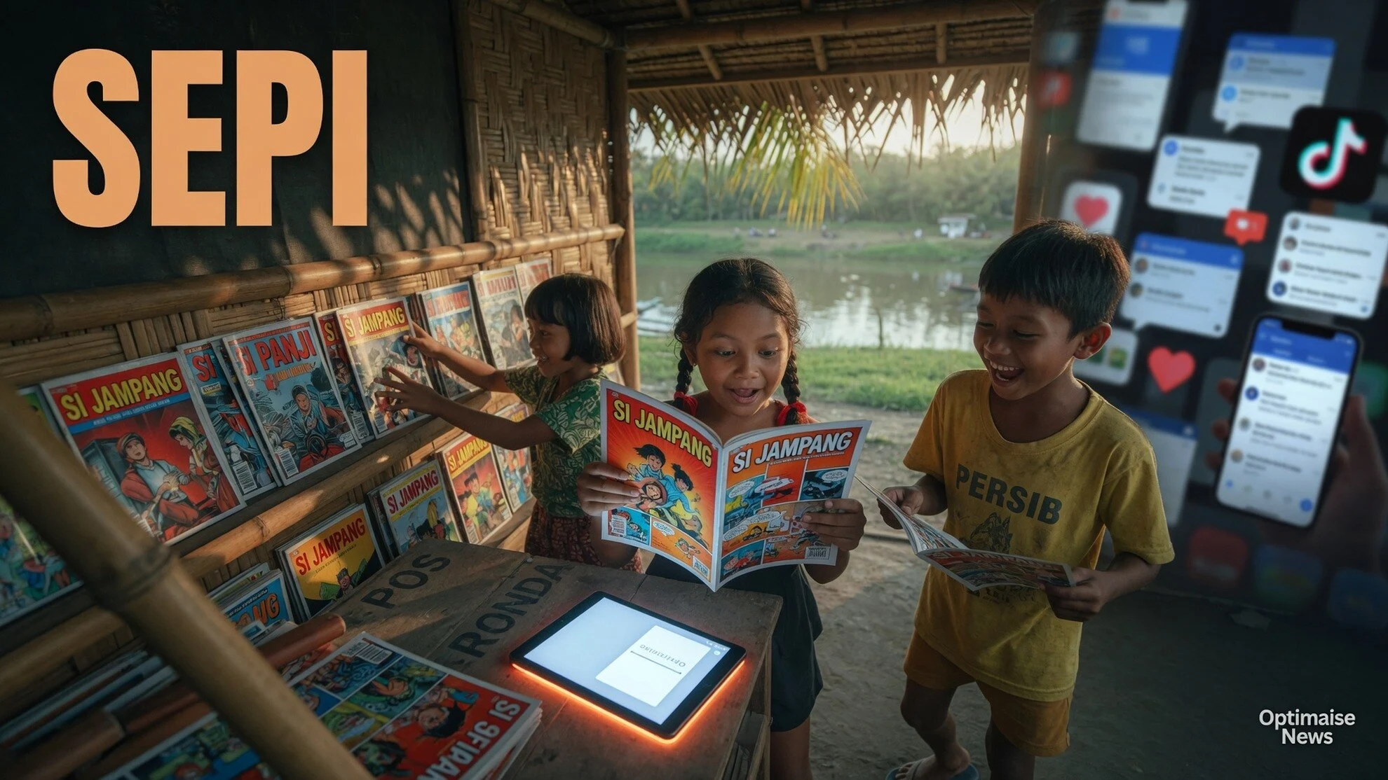 Tardiarto Jaga 1000 Buku di Saung Cimanuk Meski Sepi
