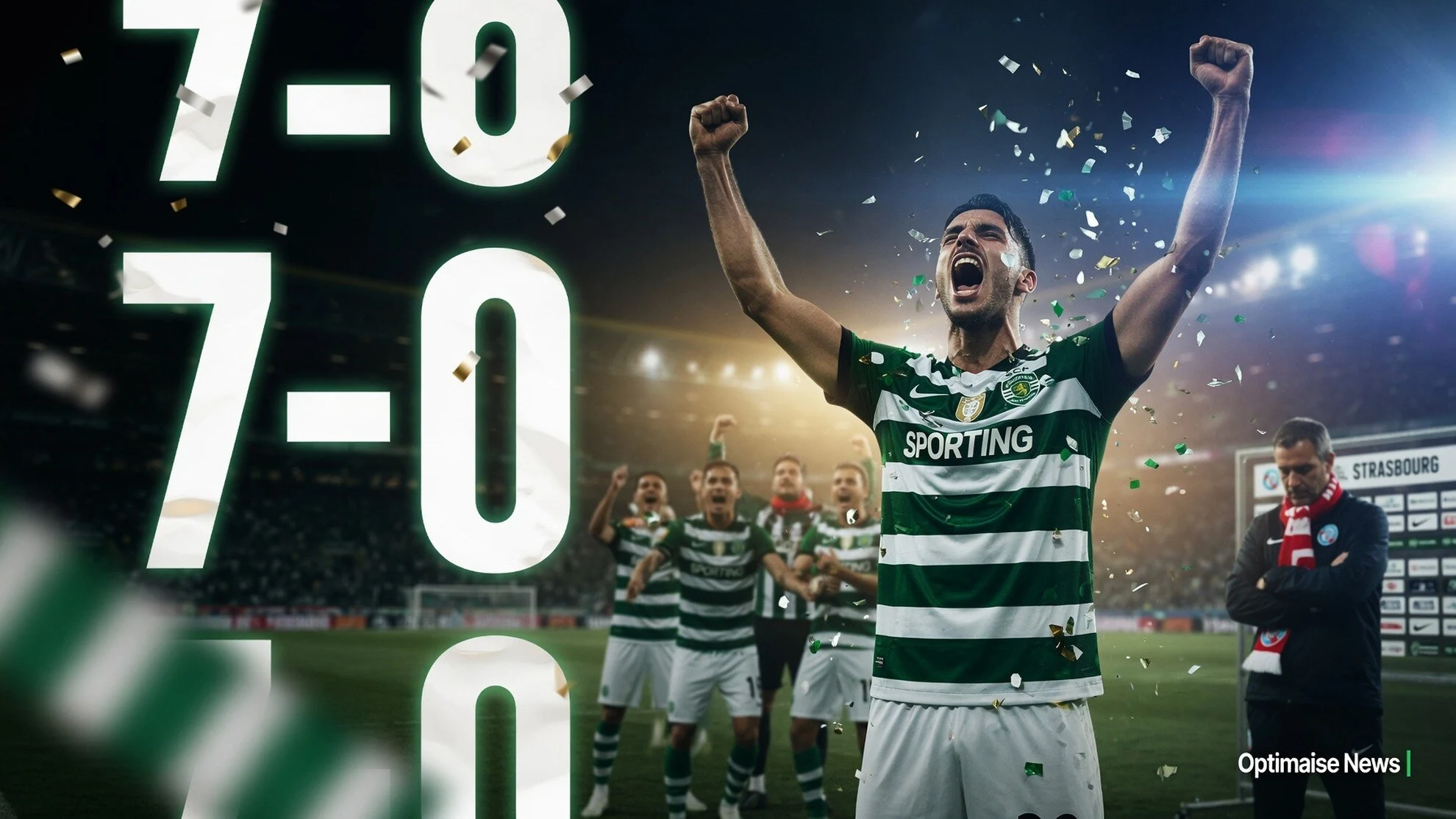 Telak 7-0 Sporting CP vs Strasbourg Hajar Debut Oliveira